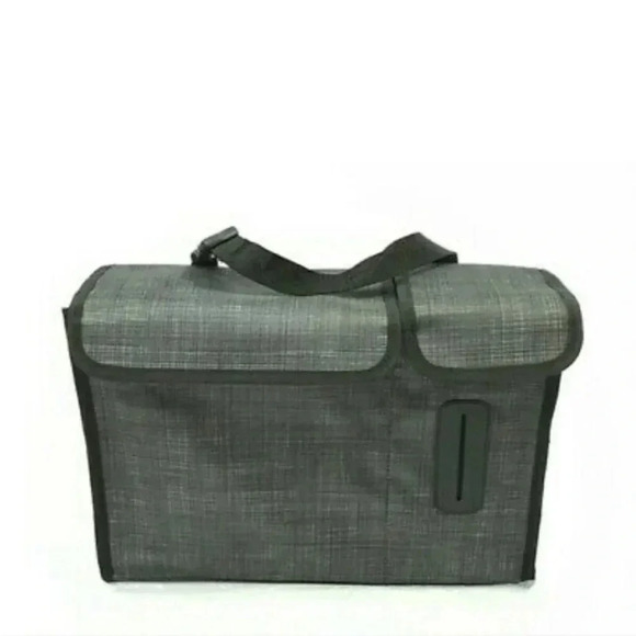 Thirty One Pack N' Pull Caddy Car Storage Organizer Bag Black Cross Pop - Picture 1 of 6